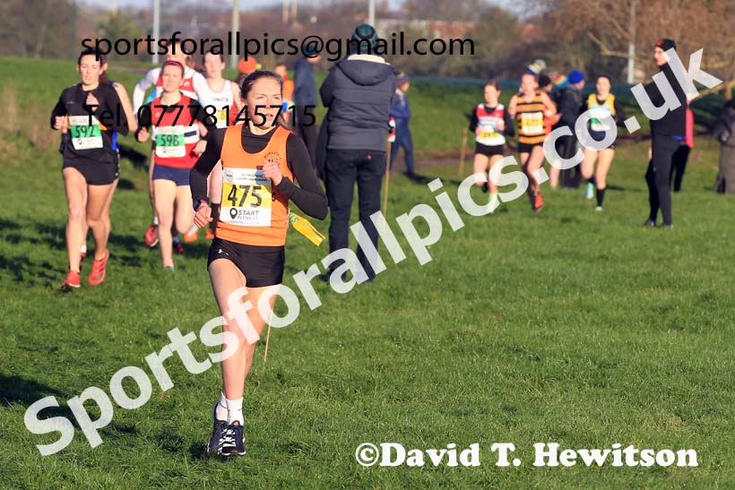 Womens under-17s and under-20s, 2022 North Eastern Cross Country Champs., Temple Park, South Shields.  Photo: David T. Hewitson/Sports for All Pics
